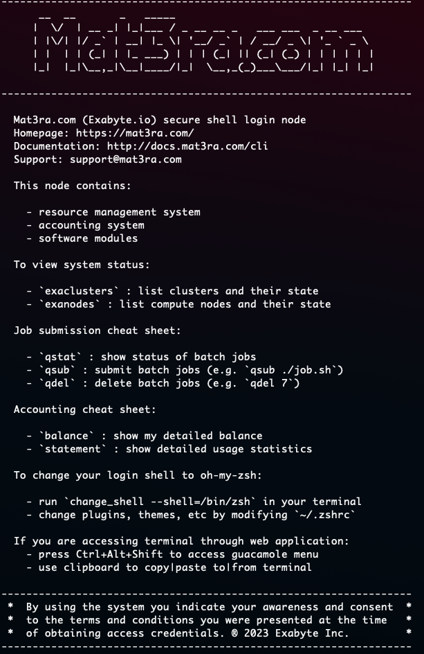 CLI splash CLI splash