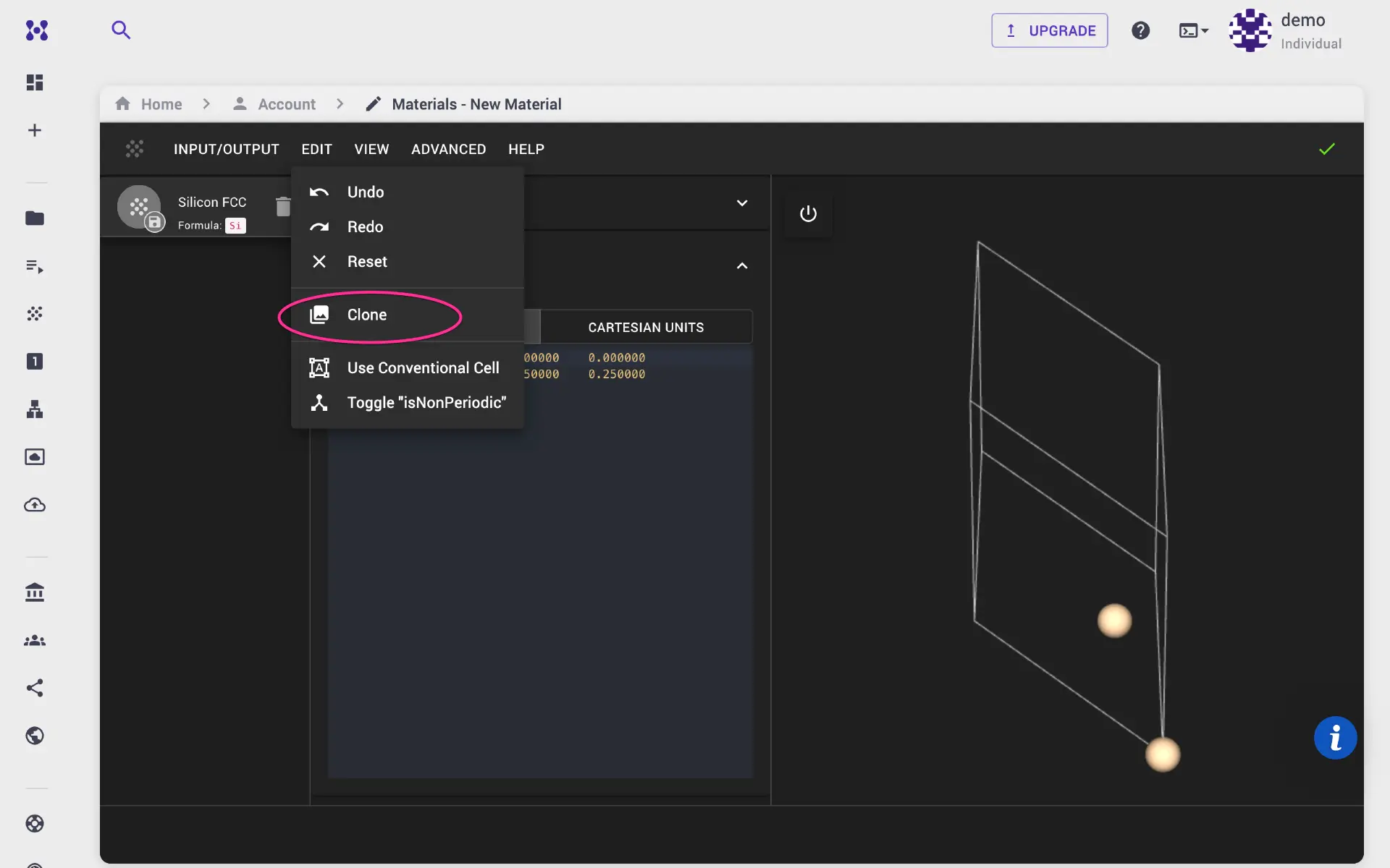 DeePMD clone structure
